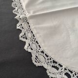 Small old white pillowcase with lace 50x40cm