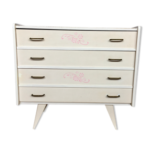 Commode chiffonnier semainier - pieds compas