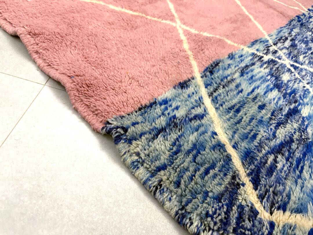 Multicoloured wool rug - Handmade custom living room rug 3/2