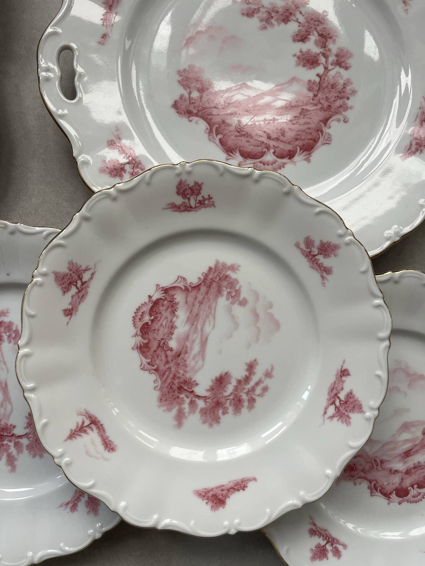 Dessert service 13 pieces porcelain