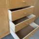 Vintage 20-drawer craft cabinet, 1960s in raw wood