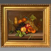 Ecole française XIXe. Natures mortes aux fruits.