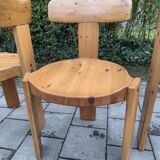 3chairs in pine by Antti Nurmesniemi