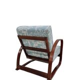 H-70 adjustable Art Deco armchair by J. Halabala, 1930s Czechoslovakia