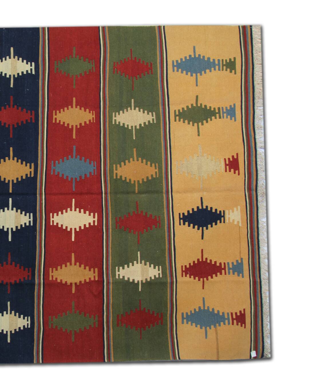 Vintage Qashqai Kilim Runner Rug 293 x 211 cm