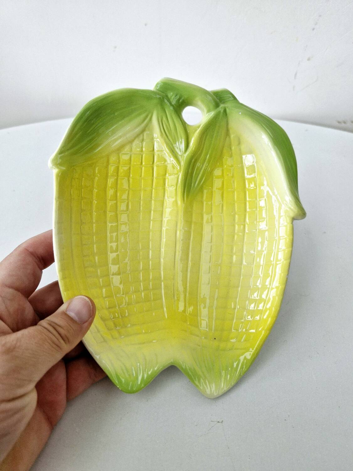 Small Vintage Ceramic Ramekin Cup Dish Corn Cob Shape