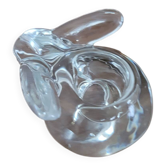 Small crystal rabbit candle holder