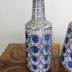 Marianne Starck. Set of 2 table lamps Bornholm pottery by Michael Andersen, Denmark, Persian crackle glaze, 1960s.