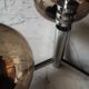 suspension in chrome and smoked glass from Sciolari, italy 1970