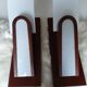 Paire de lampes scandinave bois et plexiglas