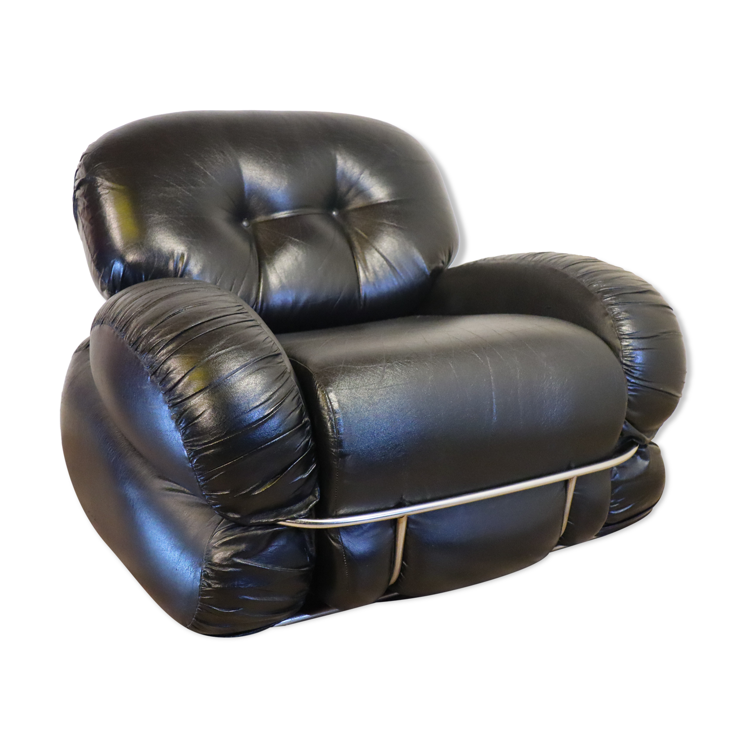 Fauteuil vintage italien par Adriano Piazzesi 1970