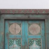 Porte Indienne Ancienne en Vieux Teck