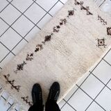 Tapis Vintage Berbère Marocain en Laine (69cm x 137cm), Années 1970