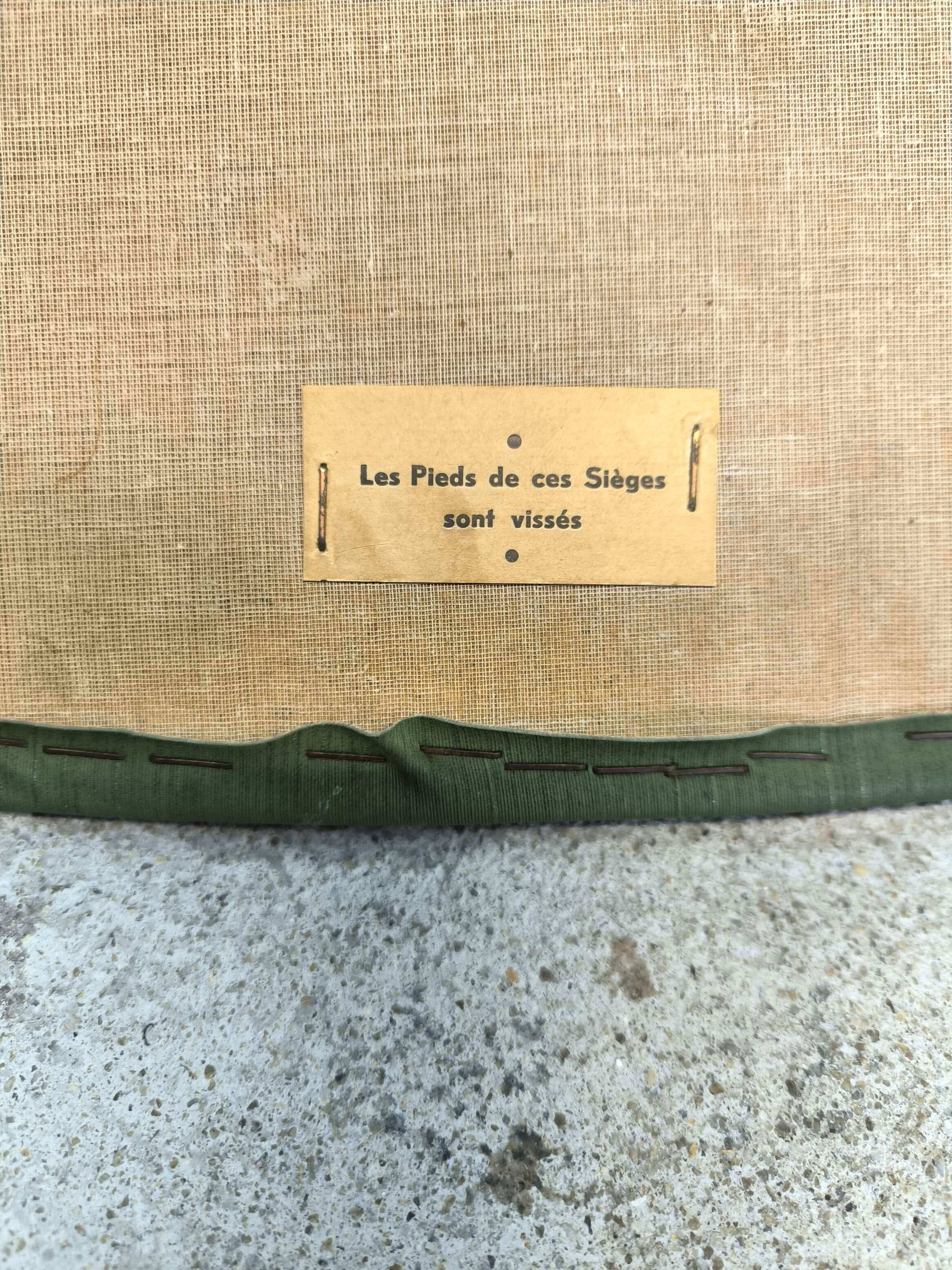 Chaise vintage vinyle vert