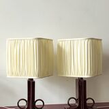 Pair of ceramic lamps