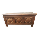 Breton wooden chest diamond