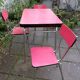 Table and chairs/stabonet in 60s formica