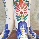 Quimper earthenware tricorn vase