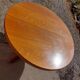 round or oval table with extension, central leg, vintage Baumann design