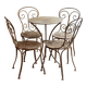 Garden furniture in wrought iron – 19th century, around 1880