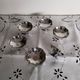 Ice cream or sorbet cups, vintage, in 18/10 stainless steel, 1970s