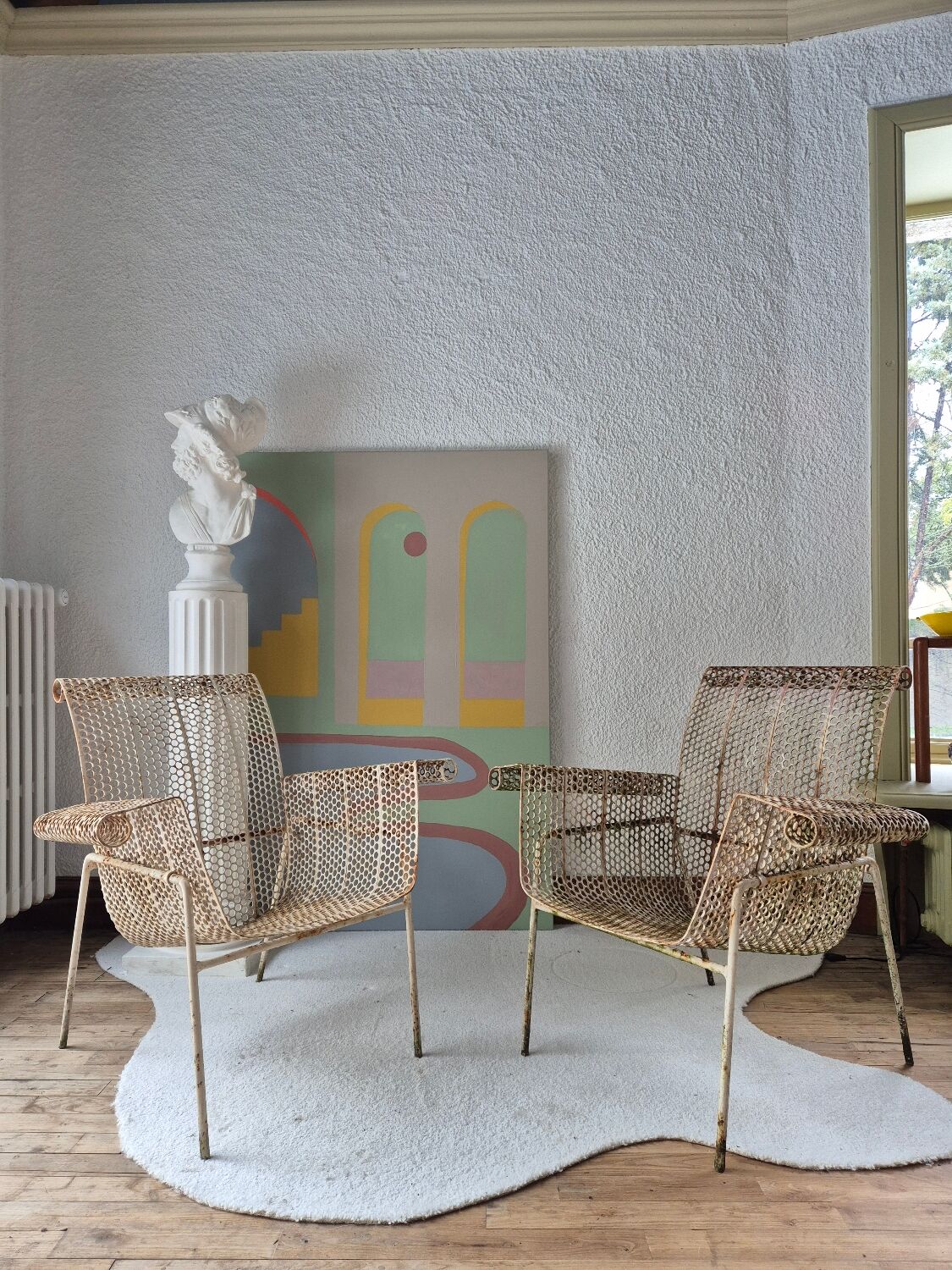 Pair of René Malaval armchairs