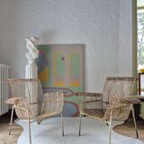 Pair of René Malaval armchairs