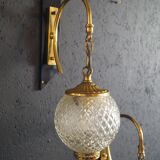 Pair of 1960 brass wall lamp
