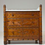 Faux bamboo chest of drawers 1900
