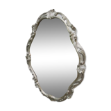 Silver art deco mirror