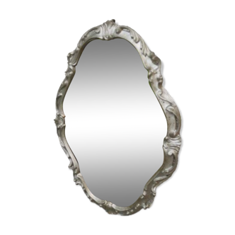 Silver art deco mirror