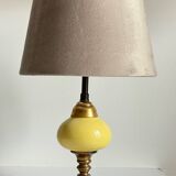 Old ceramic and bronze lamp
