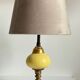 Old ceramic and bronze lamp