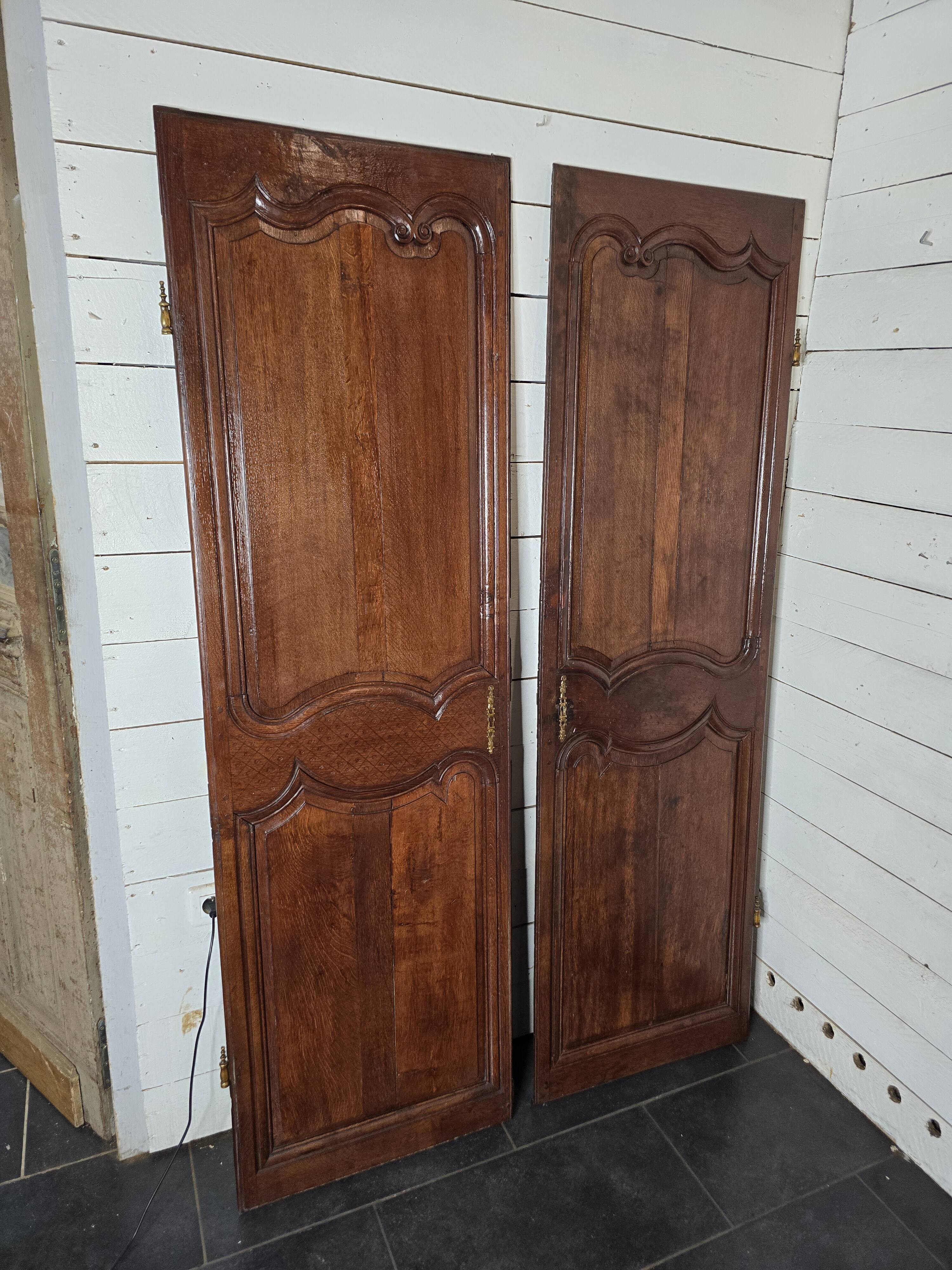 Pair of 19th century oak doors