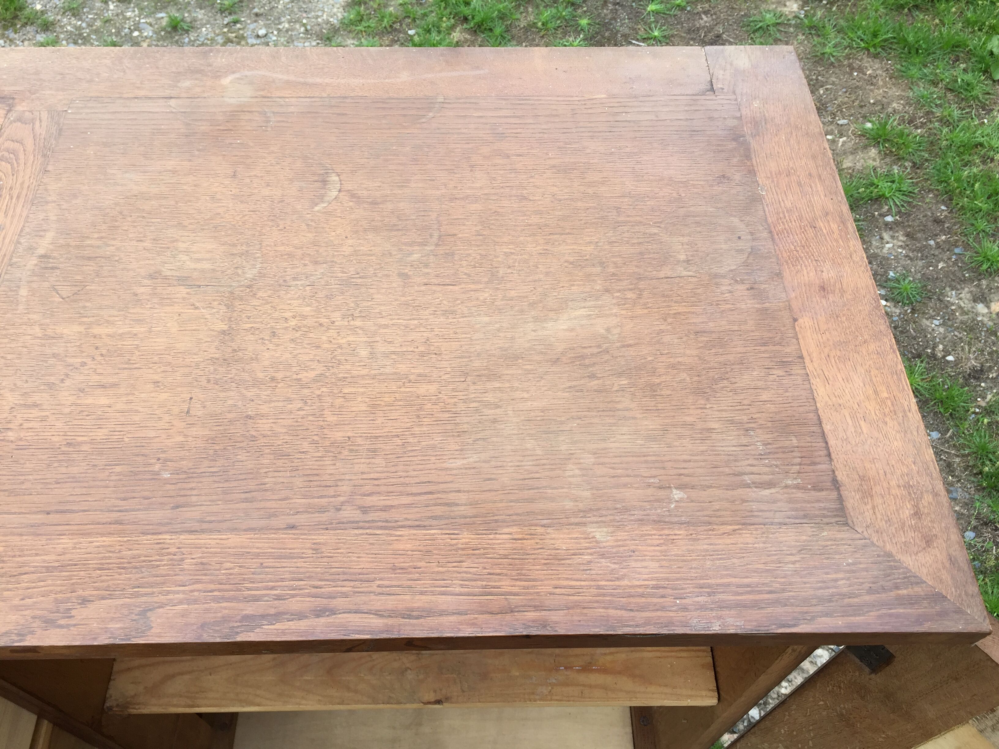 Vintage buffet René Gabriel in oak period reconstruction said of disaster victims