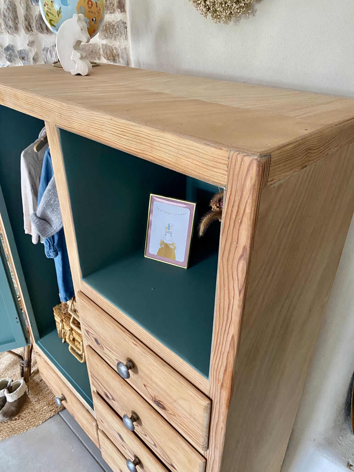 Parisian wardrobe and drawers