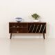 Scandinavian rosewood sideboard, vintage vinyl records cabinet, Denmark 197