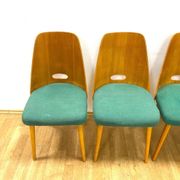 Set of 4 retro chairs, Brussels style, 1964, Czechoslovakia