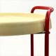 Vintage 1960s Red and Beige Bar Cart