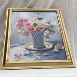 Signed framed painting Oil on canvas dimensions: height -59 cm - width -49 cm -