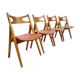 Midcentury danish dining chairs ‘sawbuck’ hans wegner