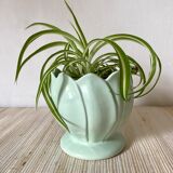 Cache pot lotus flower 80s