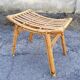 Stool bench feet compass bamboo rattan vintage