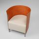 Maarten van Severen S88 easy chair in saddle leather and steel, Belgium 198