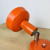 Double adjustable orange spotlight wall lamp from the 70s