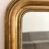 Louis Philippe Mirror beaded carved gold  74x98cm