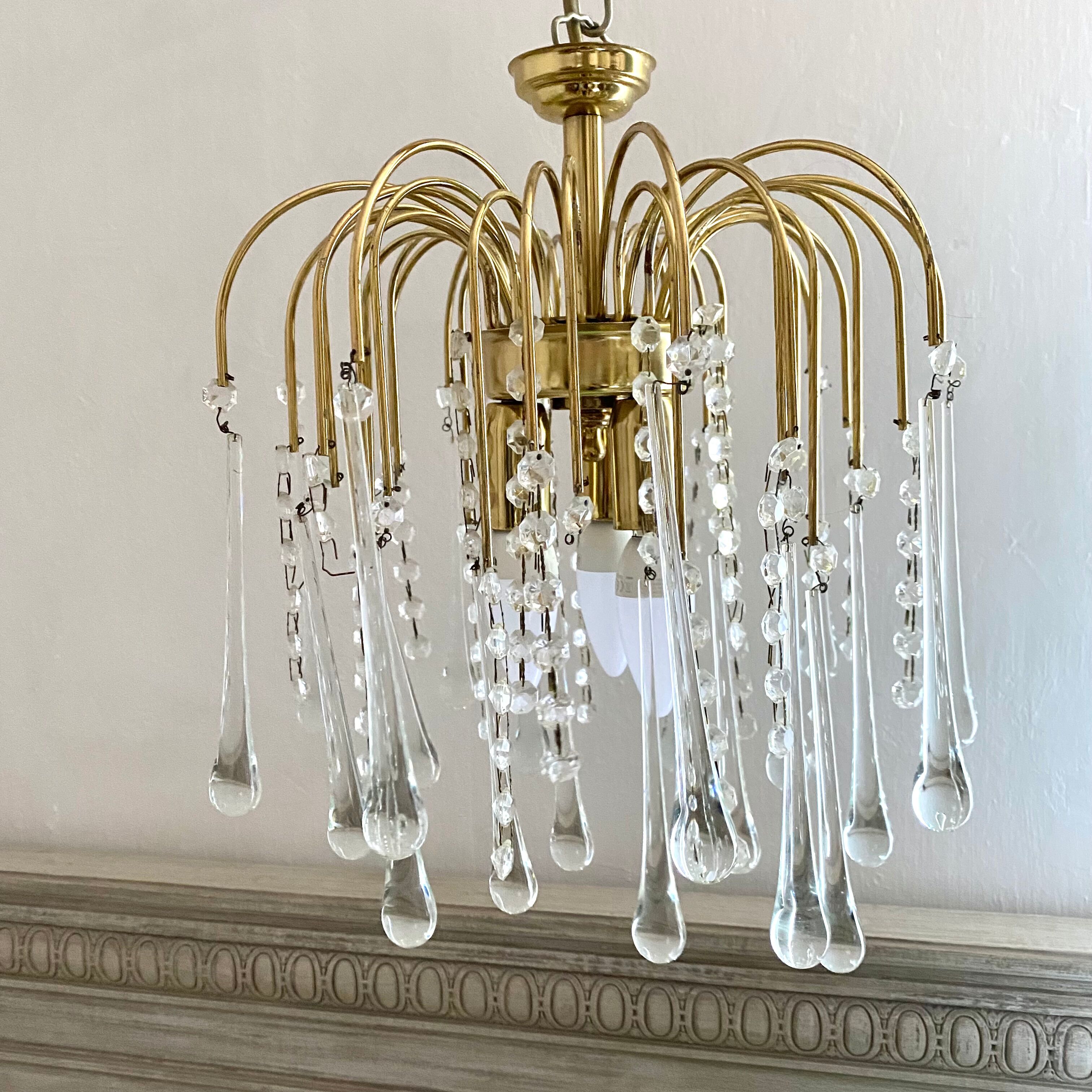 Murano Glass Waterfall Chandelier