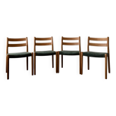 Chaises de salle à manger danoises vintage modèle 84 en chêne Niels O. Møller, années 1960, ensemble de 4