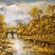 mountain valley painting