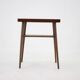 1960s Mid-Century Czech Oak Side Table with Woven Magazine Shelf